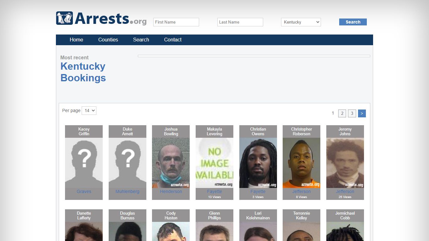 Kentucky Arrests and Inmate Search